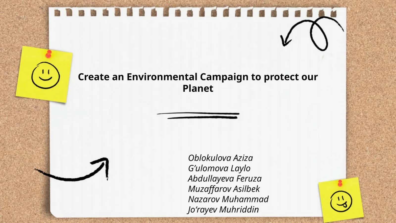 Environmental Campaign to Protect Our Planet