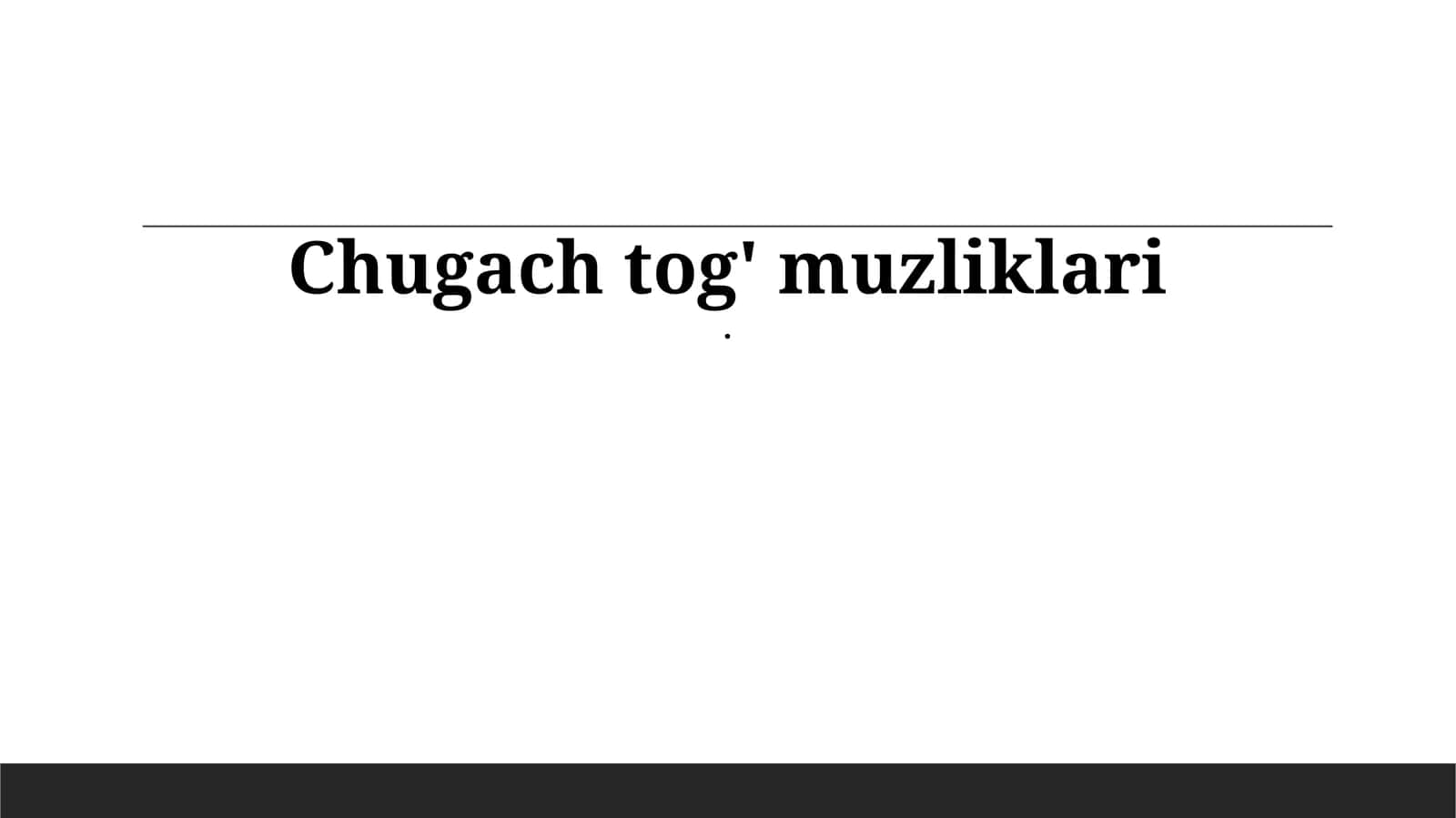 Chugach tog' muzliklari