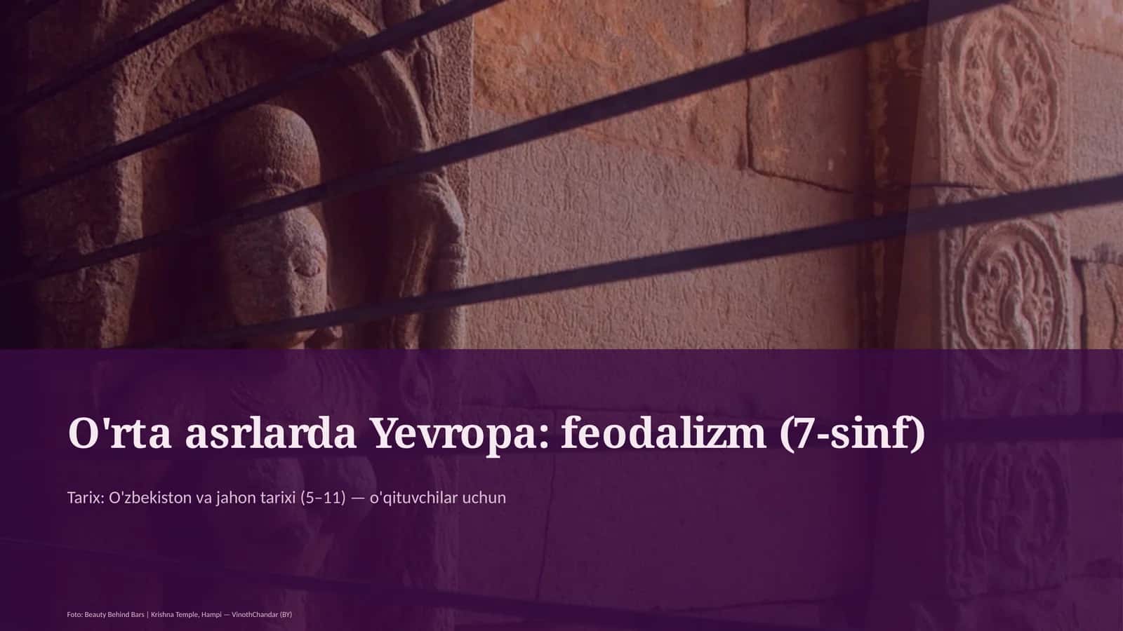 O'rta asrlarda Yevropa: feodalizm (7-sinf)