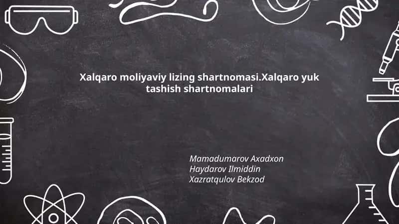 Xalqaro moliyaviy lizing shartnomasi