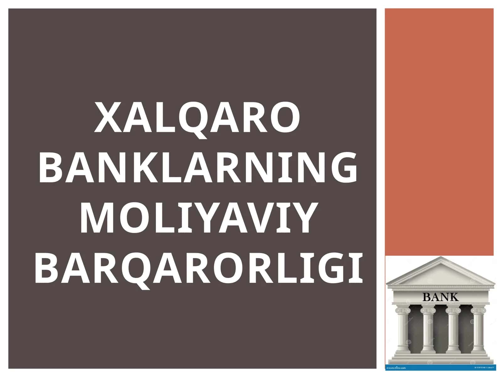 Xalqarobanklarning moliyaviy barqarorligi