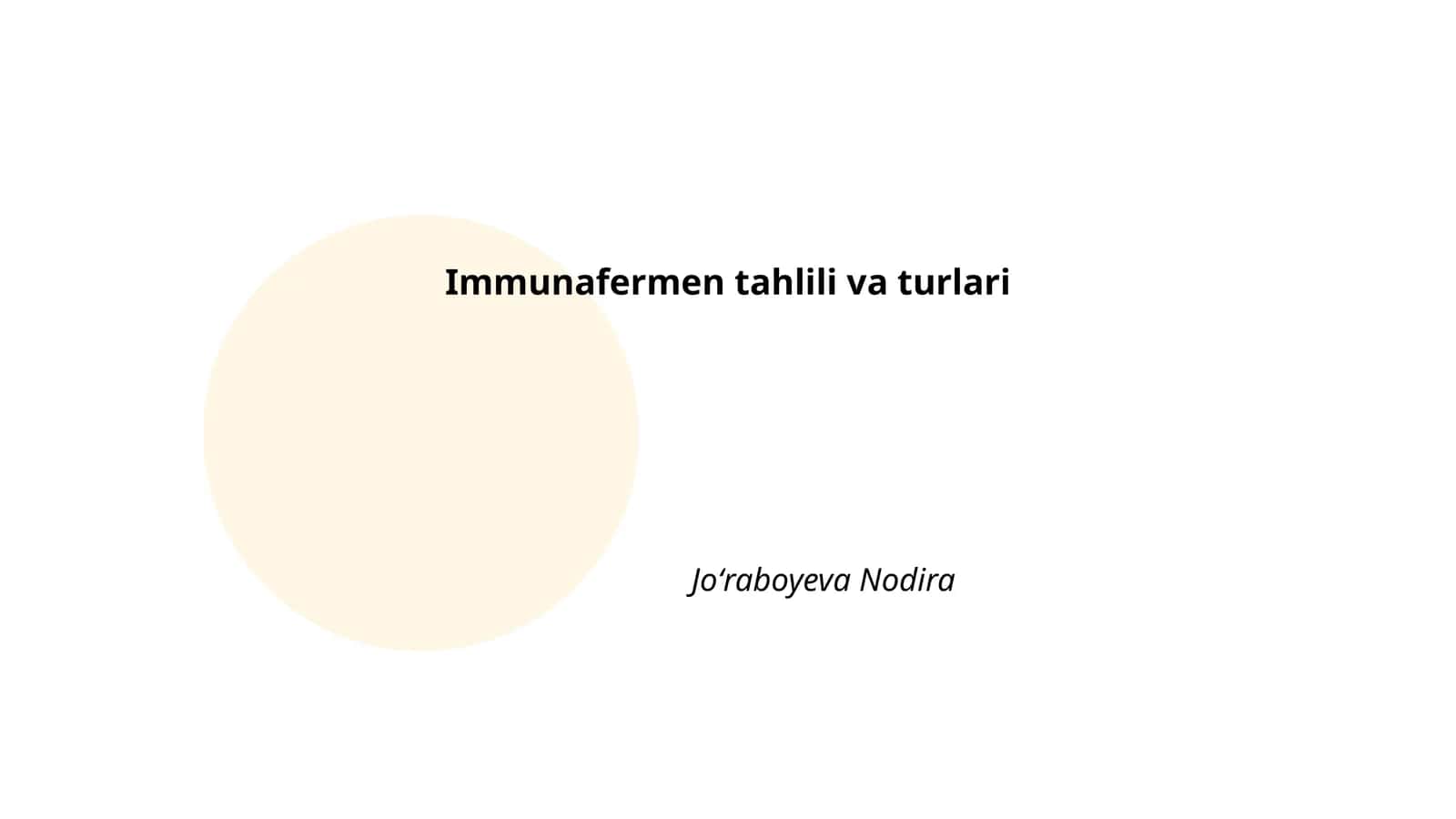 Immunaferment tahlili va turlari