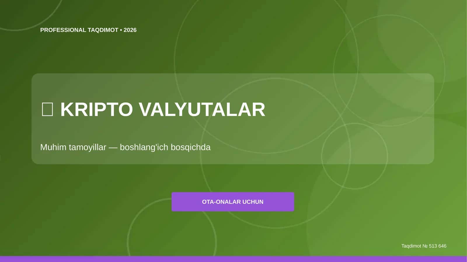 Kripto valyutalar: Muhim tamoyillar