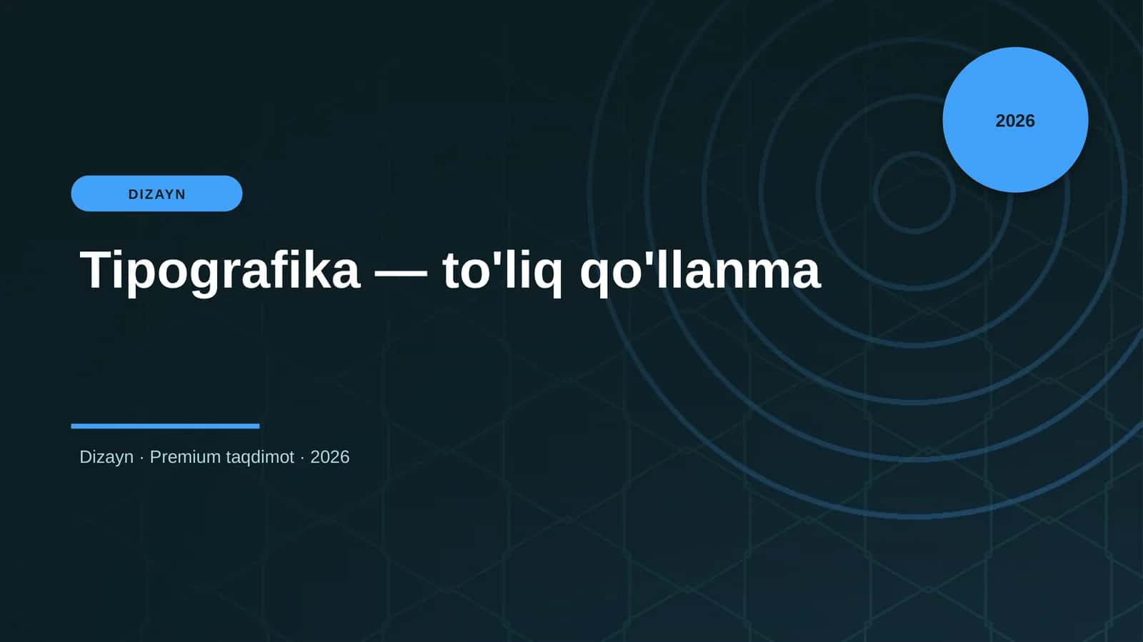 Tipografika — to'liq qo'llanma
