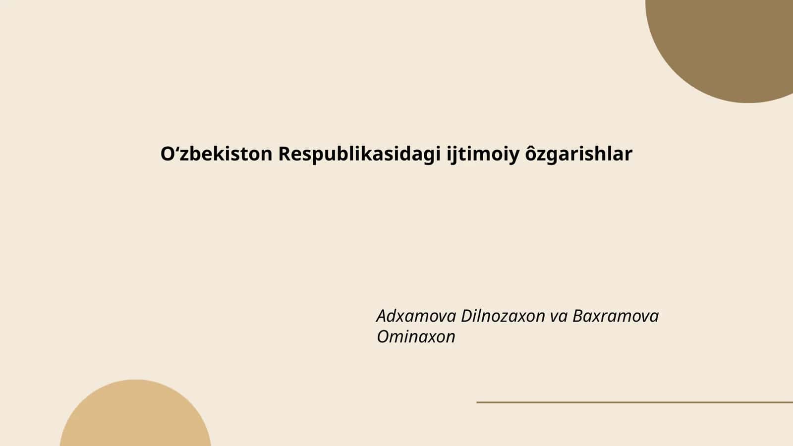 Ta'lim tizimidagi islohotlar