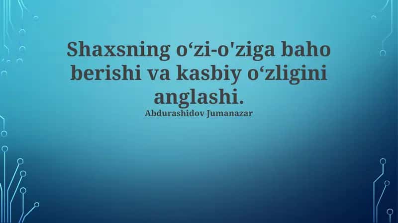 Oʻz-oʻzini baholash