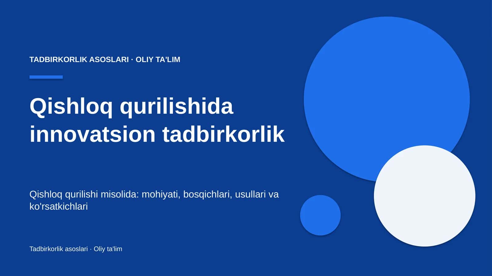 qishloq qurilishida innovatsion tadbirkorlik 4947