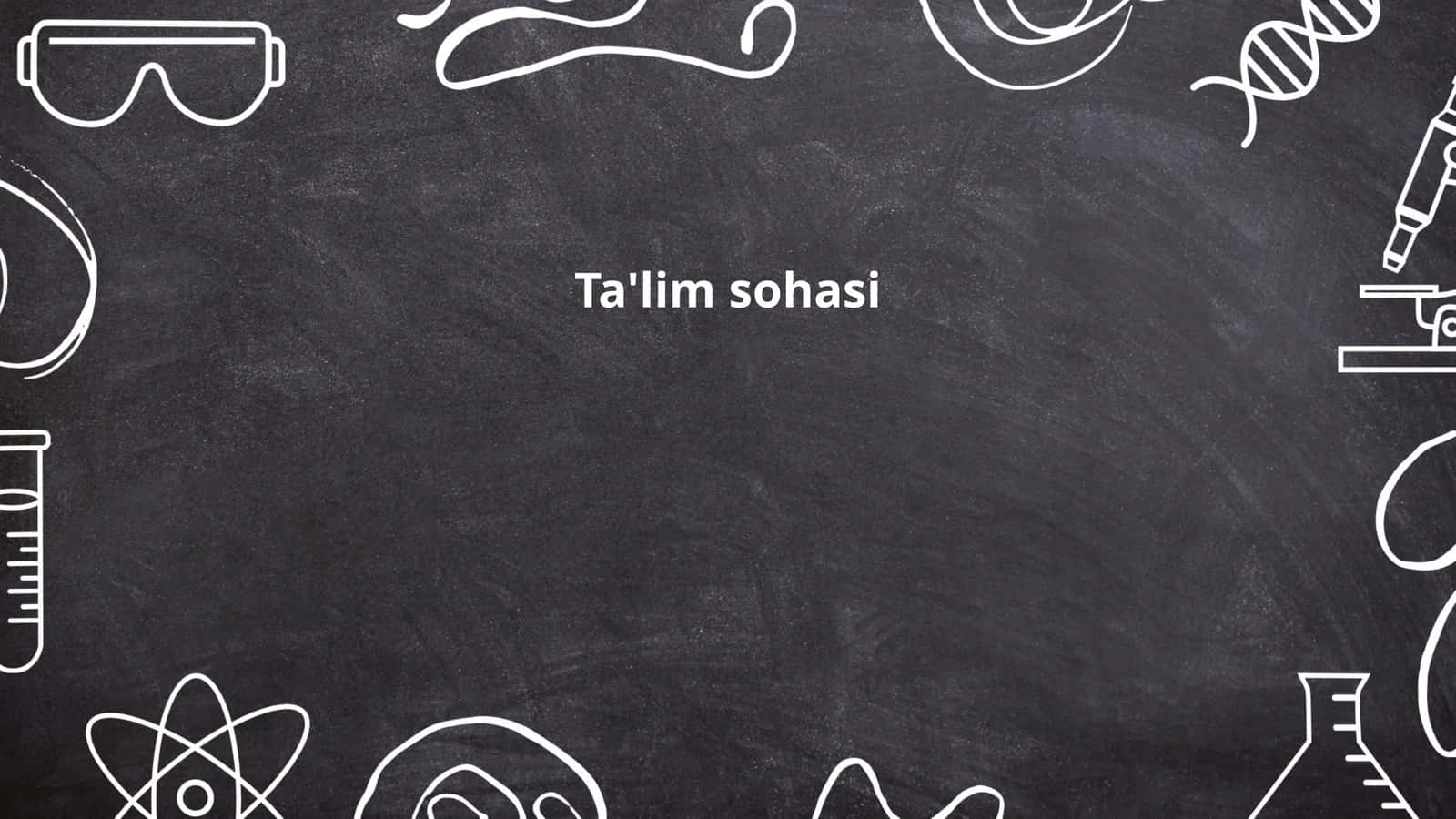 Ta'lim sohasi