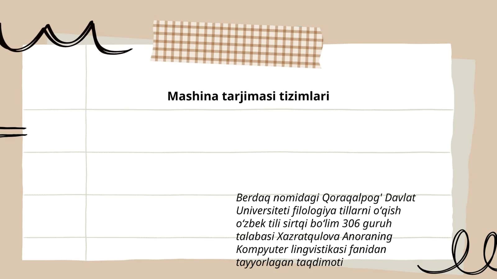Mashina tarjimasi tizimlari