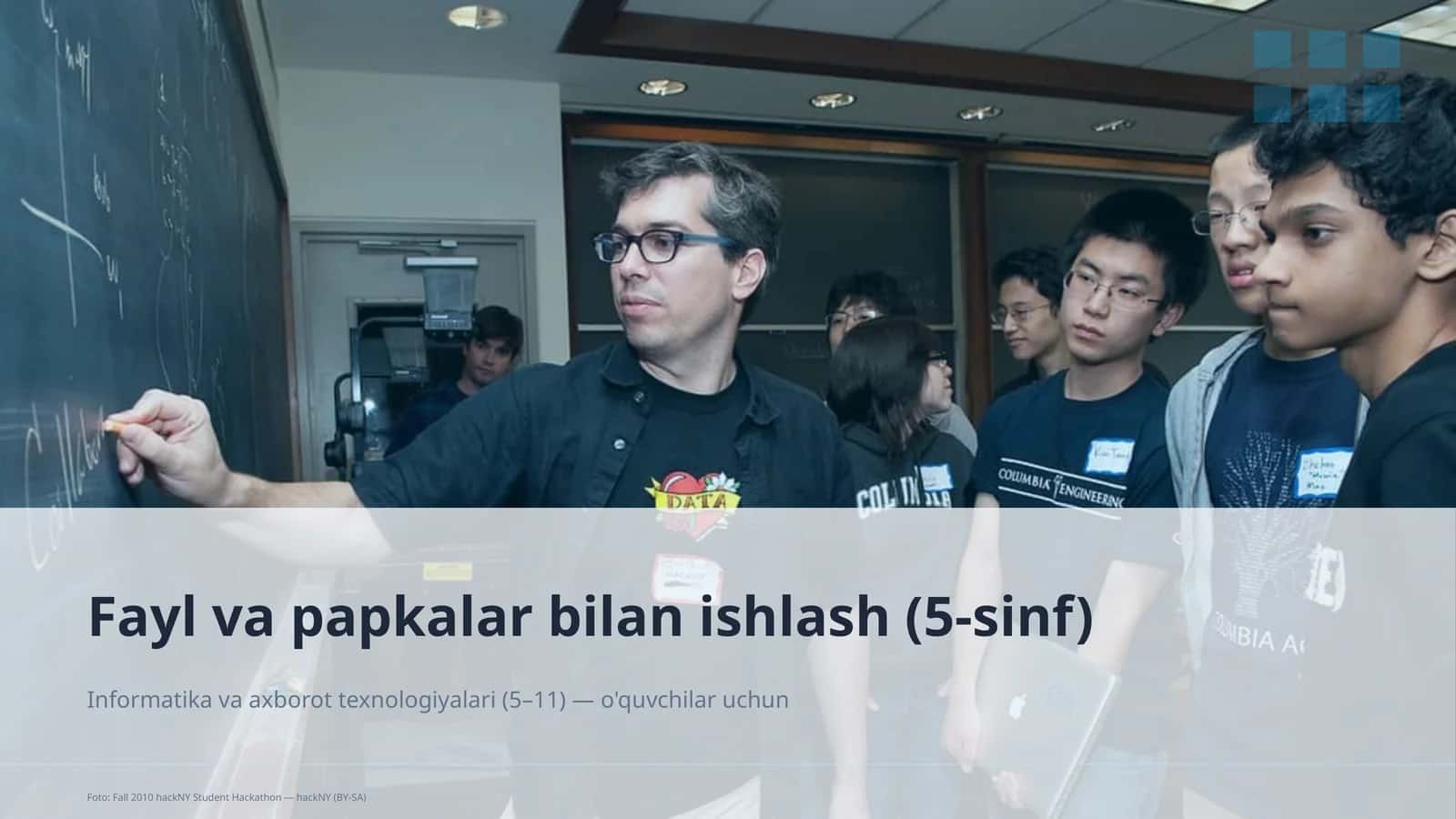 Fayl va papkalar bilan ishlash (5-sinf)