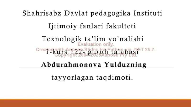 Zamonaviy axborot- kommunikatsiya texnologiyalari va ularning kasbiy faoliyatda didaktik imkoniyatlar