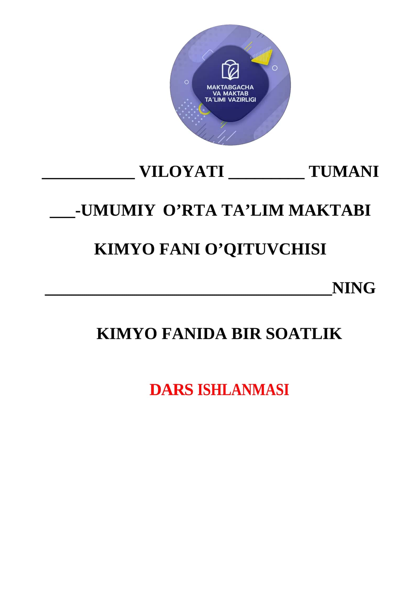 Kislotali yomg’irlar Dars Ishlanmasi