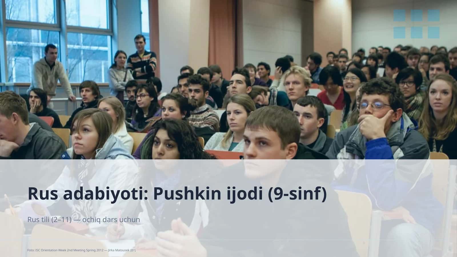Rus adabiyoti: Pushkin ijodi (9-sinf)