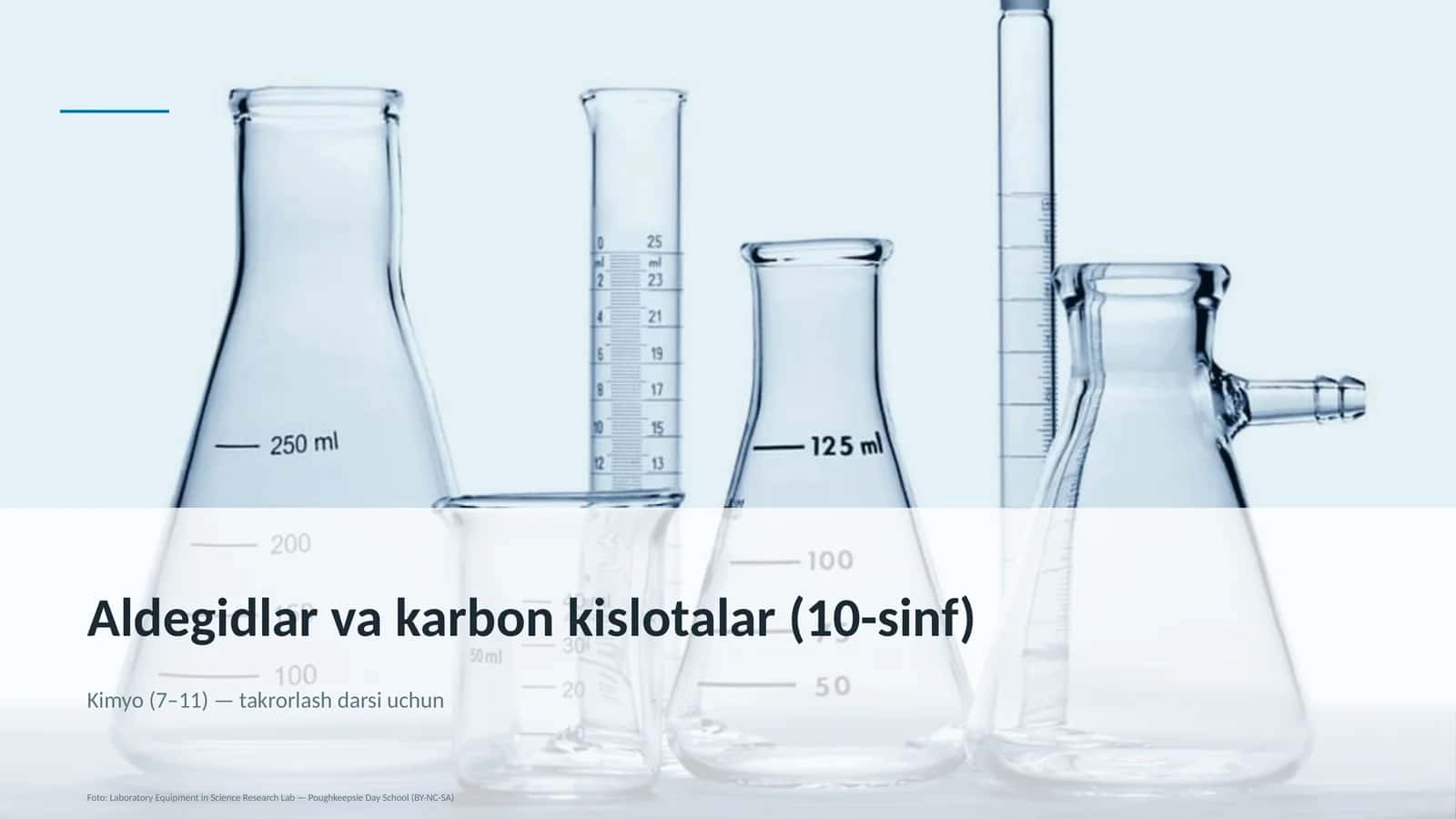 Aldegidlar va karbon kislotalar (10-sinf)