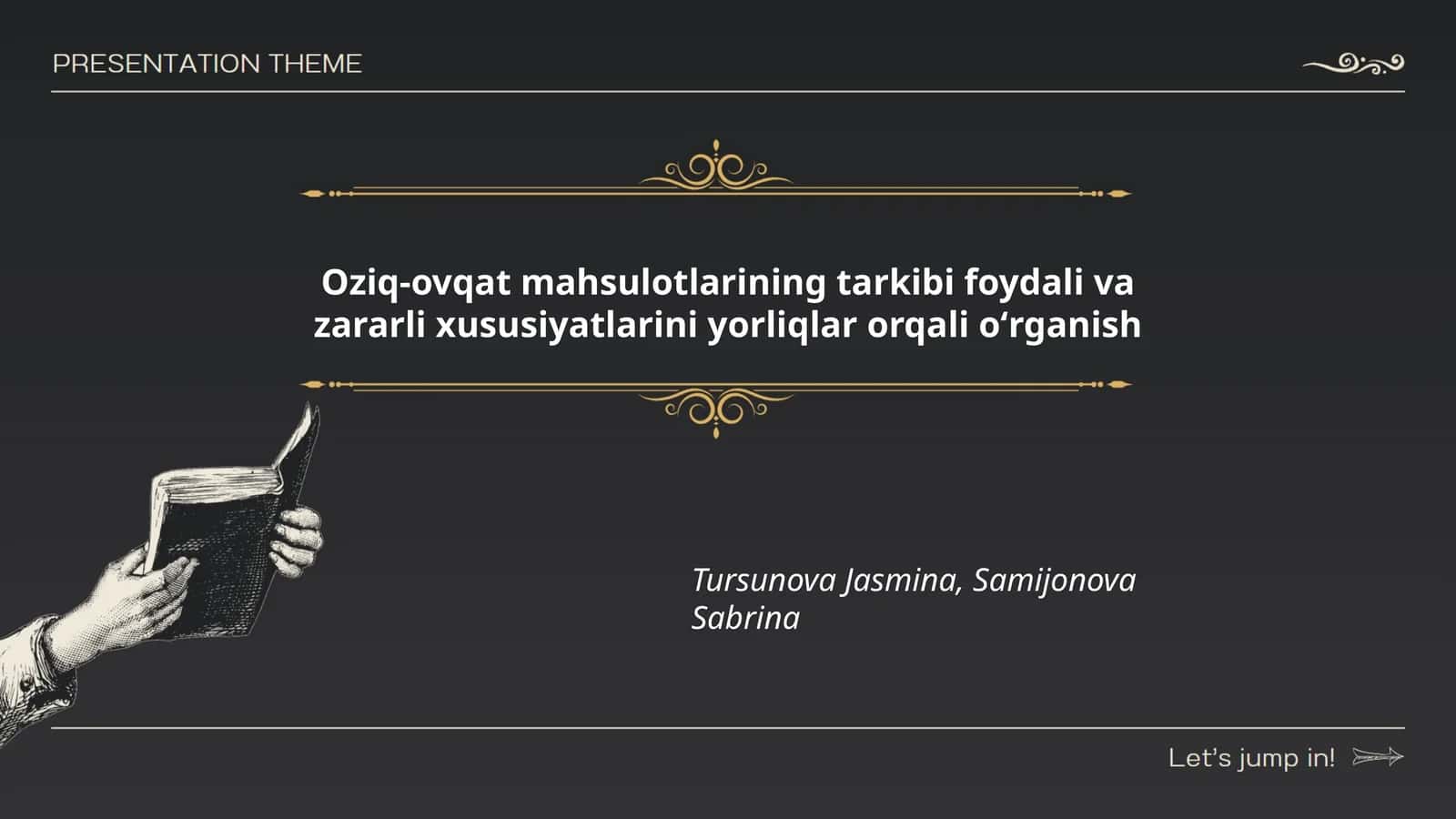 Oziq-ovqat mahsulotlarining tarkibi foydali va zararli xususiyatlarini yorliqlar orqali oʻrganish