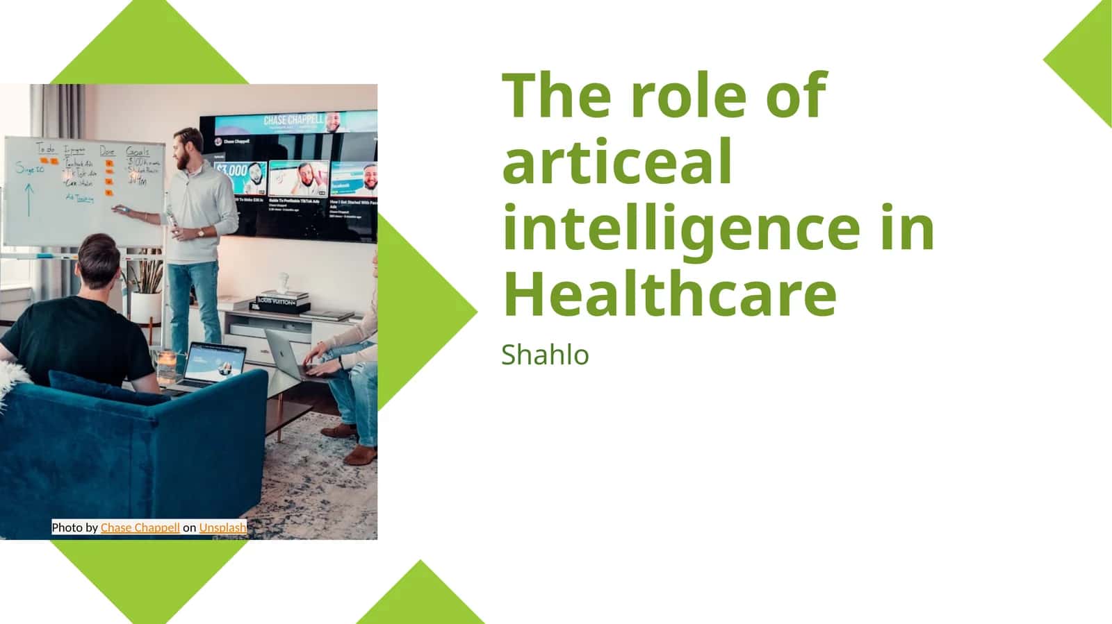 The role of articeal intelligence in Healthcare