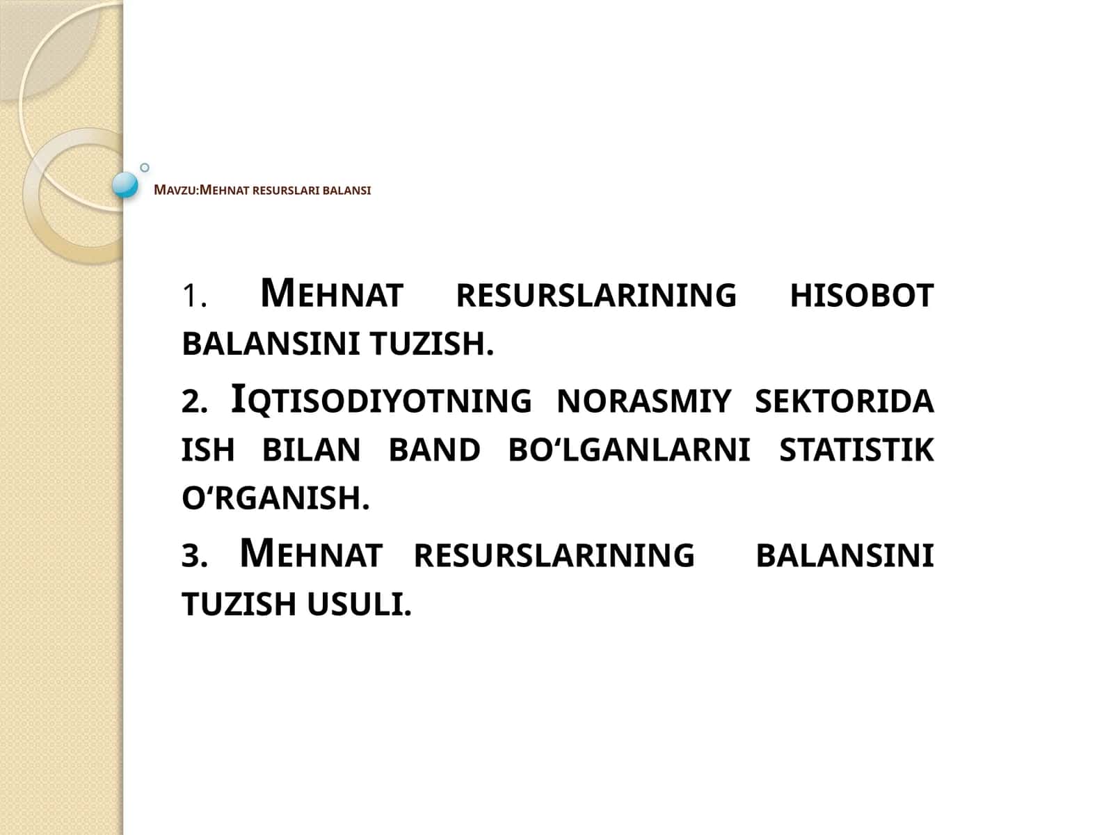 Mehnatresurslari balansi