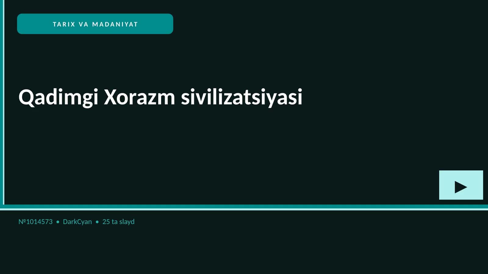 Qadimgi Xorazm sivilizatsiyasi