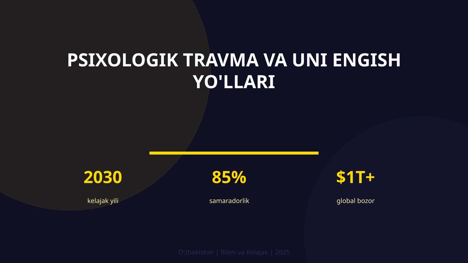 Psixologik travma va uni engish yo'llari