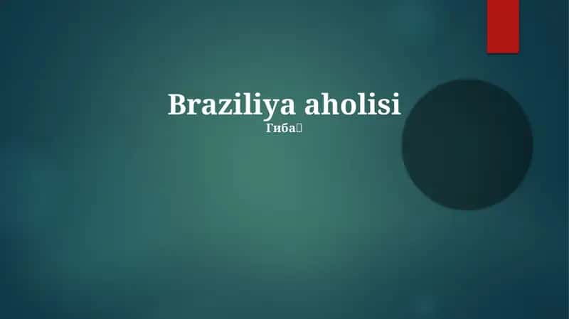 Braziliya aholisi