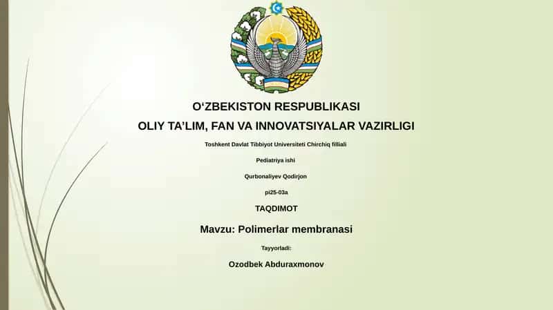 Polimerlar membranasi