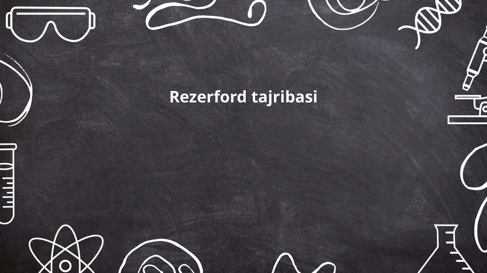Rezerfordning atom modeli