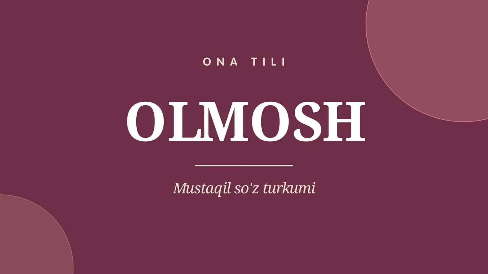Olmosh