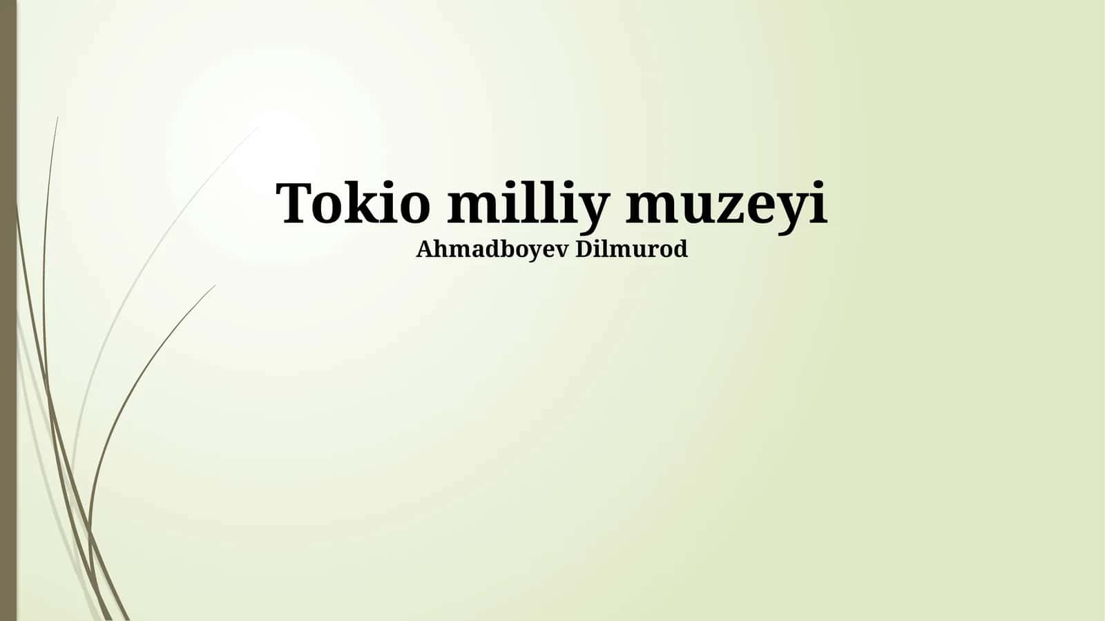 Tokio milliy muzeyi