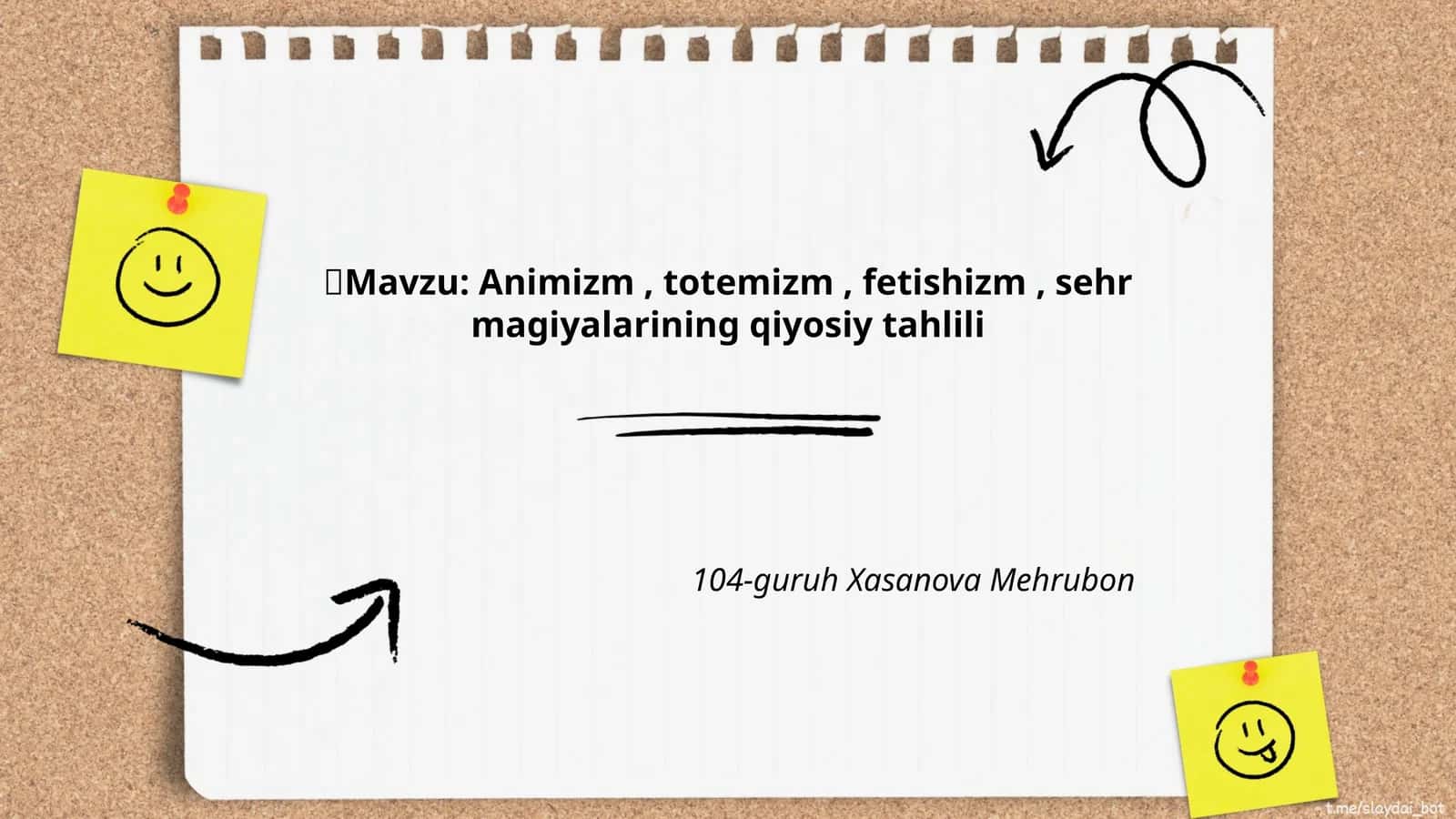 Animizm, totemizm, fetishizm, sehr magiyalarining qiyosiy tahlili