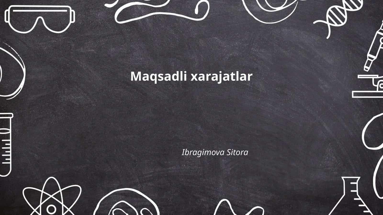 Maqsadli xarajatlar