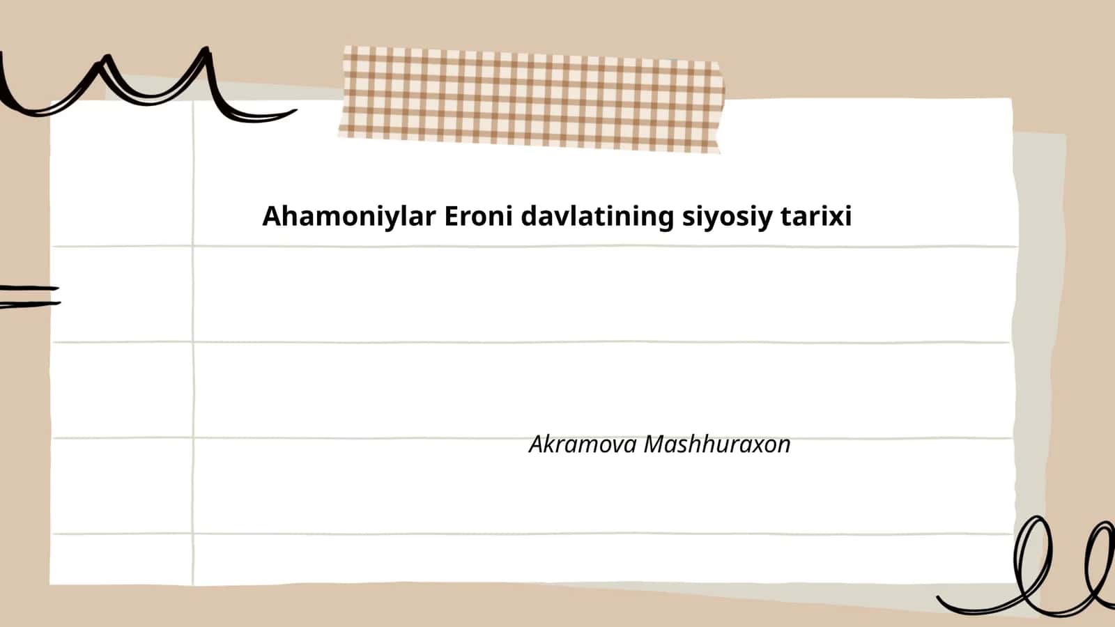 Ahamoniylar Eroni davlatining siyosiy tarixi
