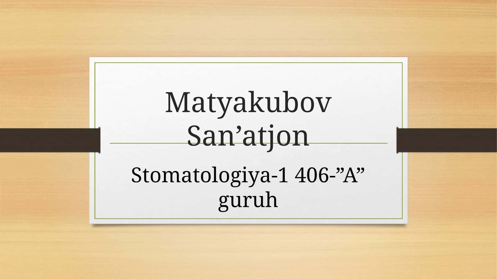 Bolalarda surunkali qaytalanuvchi aftoz stomatiti