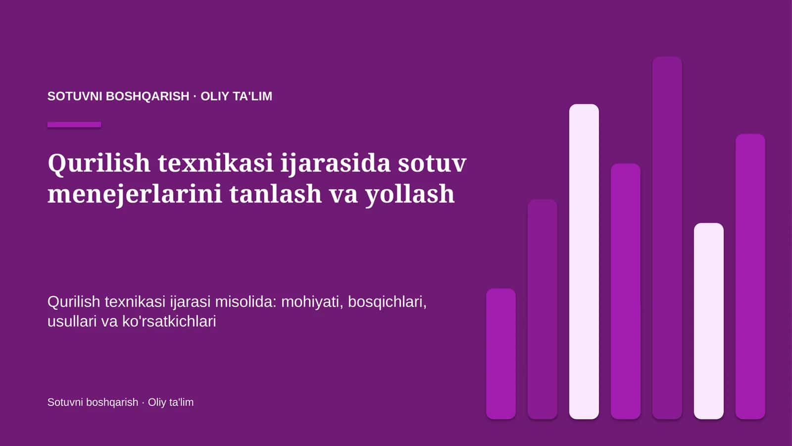 qurilish texnikasi ijarasida sotuv menejerlarini tanlash va yollash 4722