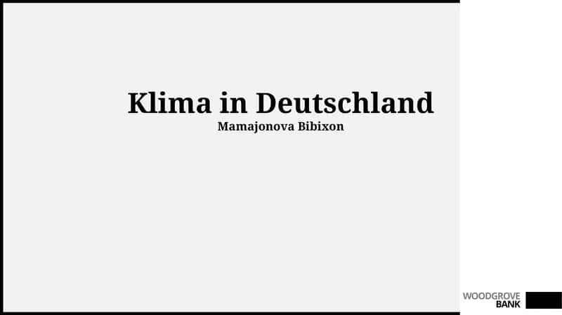 Klima in Deutschland