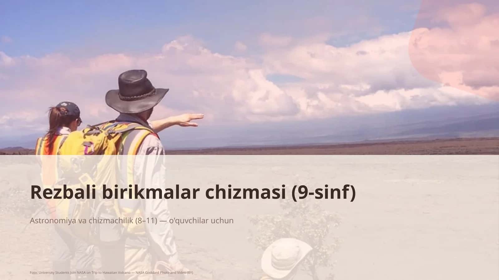Rezbali birikmalar chizmasi (9-sinf)