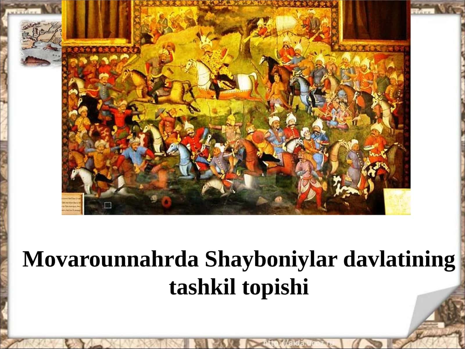 Movarounnahrda Shayboniylar davlatining tashkil topishi