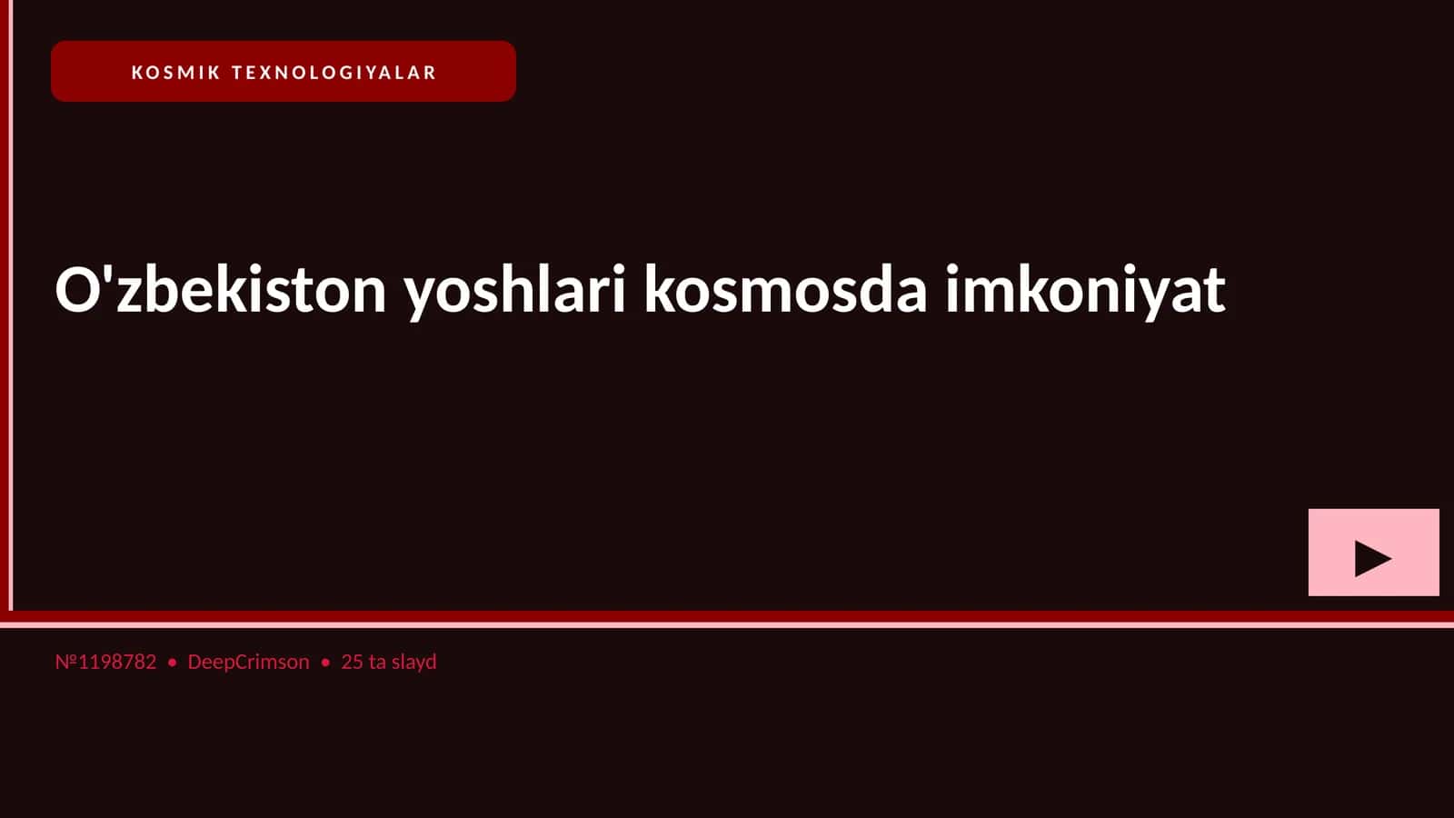 KOSMIK TEXNOLOGIYALAR
