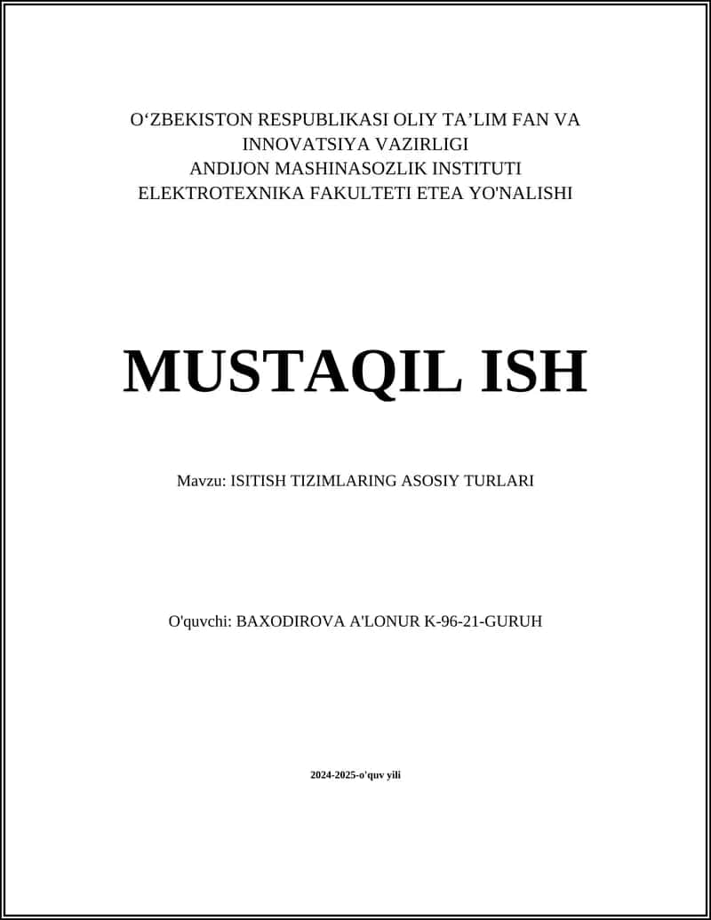 Avtomatlashtirilgan axborot tizimlari