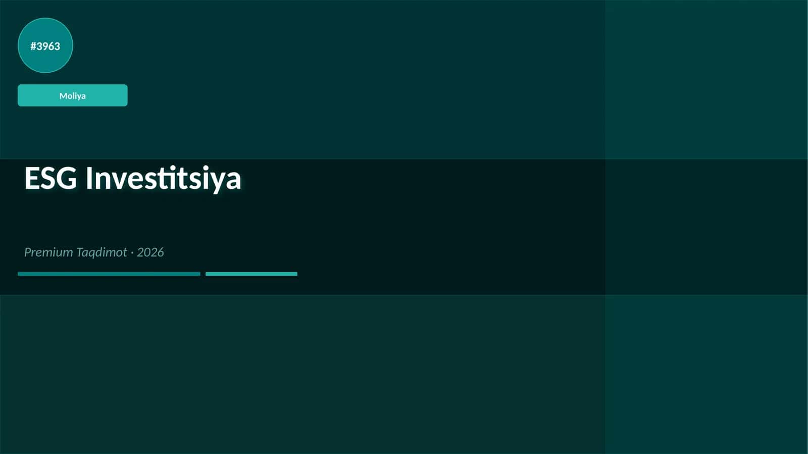 ESG Investitsiya