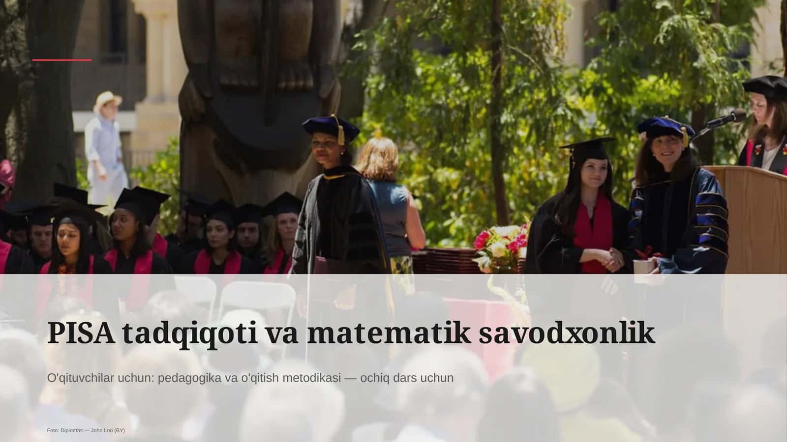 PISA tadqiqoti va matematik savodxonlik