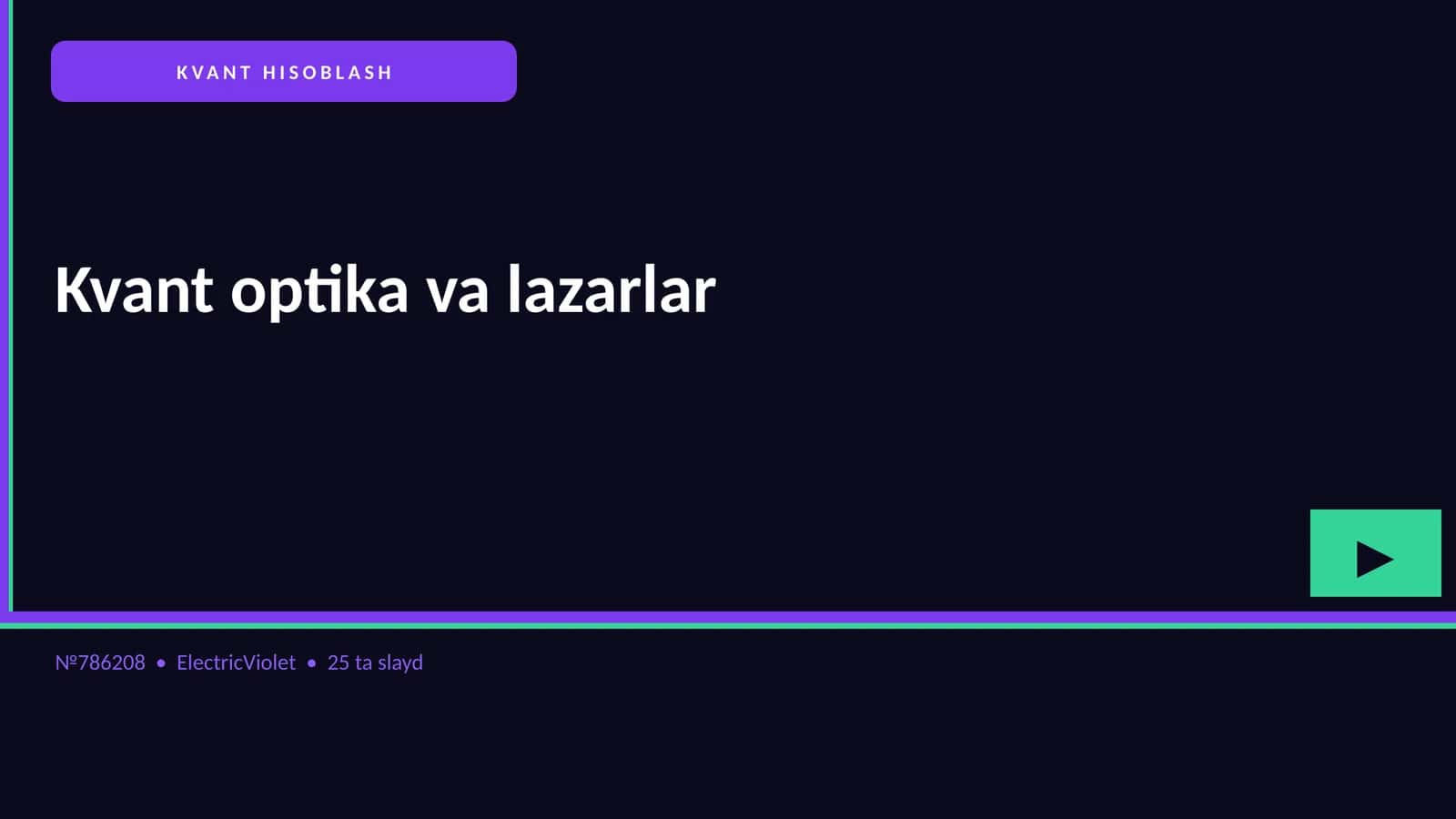 KVANT HISOBLASH