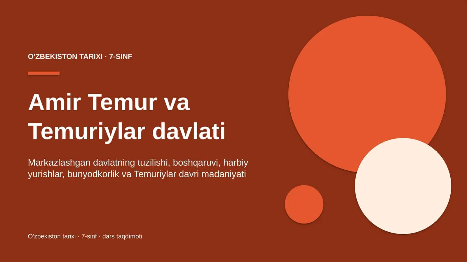 amir temur va temuriylar davlati 7 sinf 7065