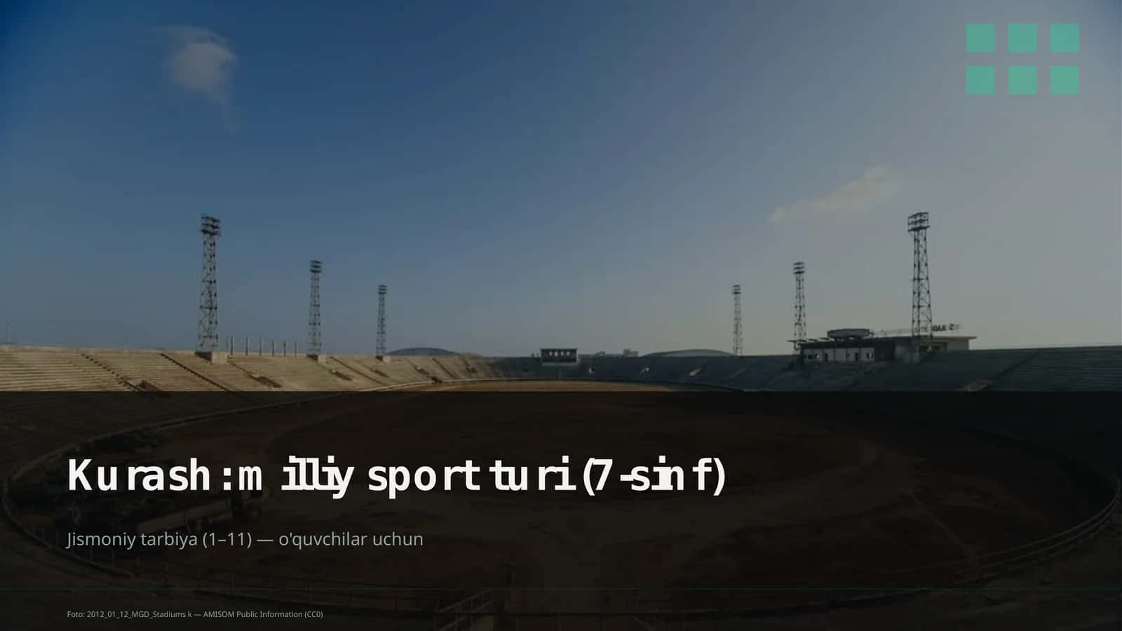 Kurash: milliy sport turi (7-sinf)