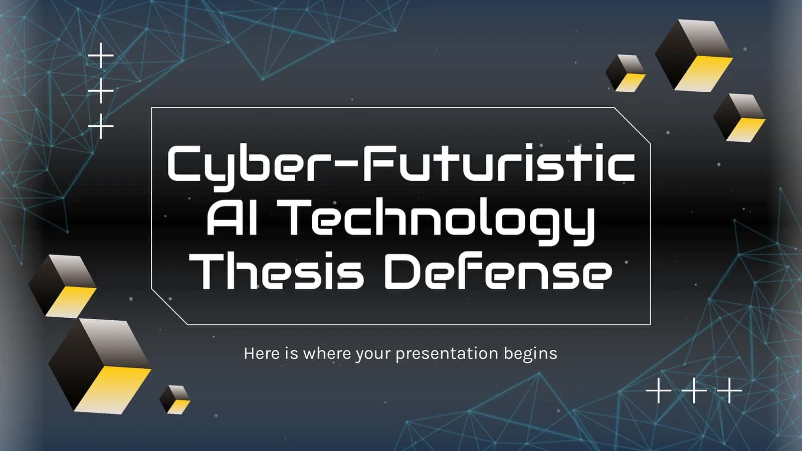 Cyber-Futuristic AI Technology Thesis Defense