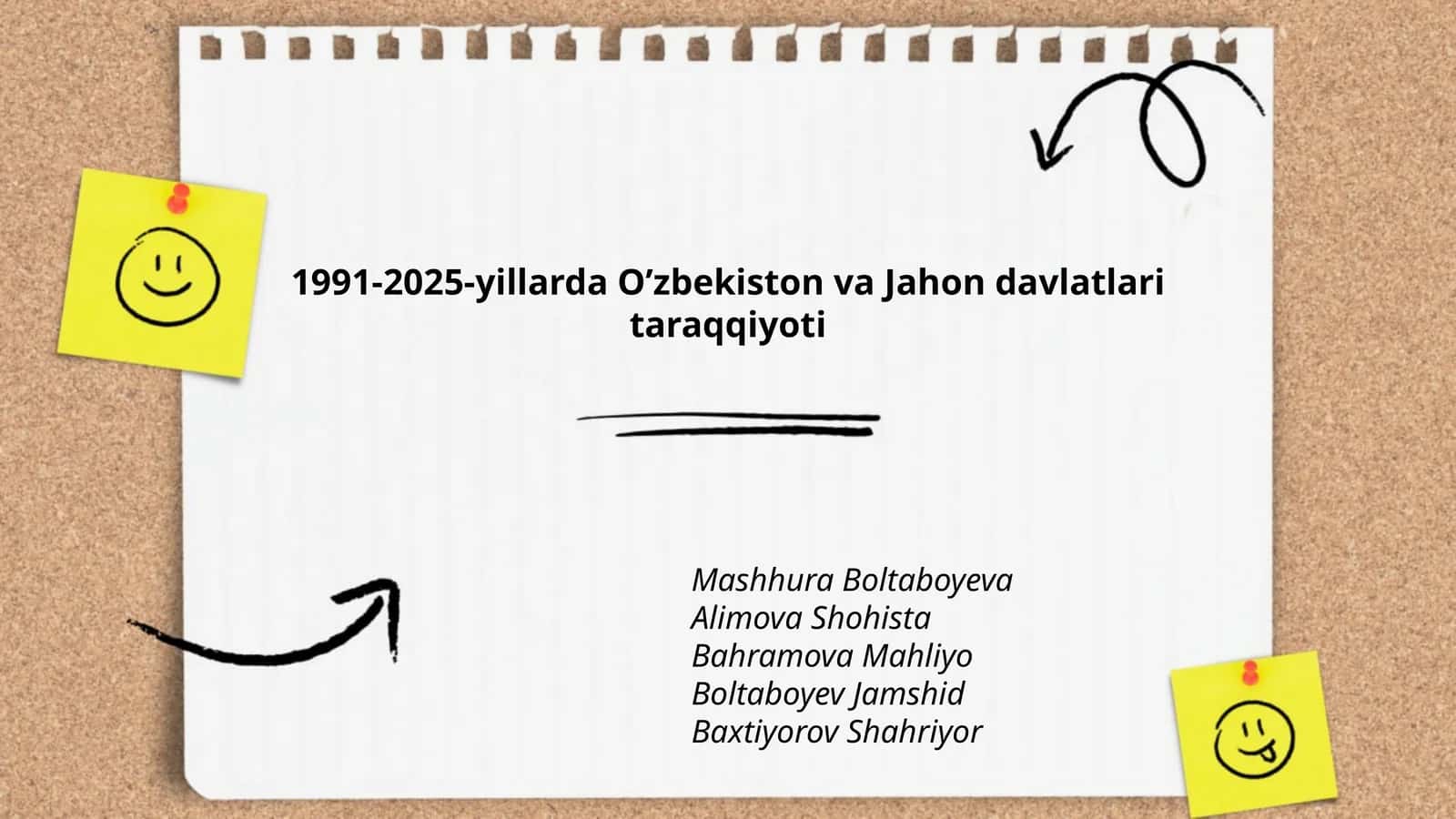 1991-2025-yillarda Oʼzbekiston va Jahon davlatlari taraqqiyoti