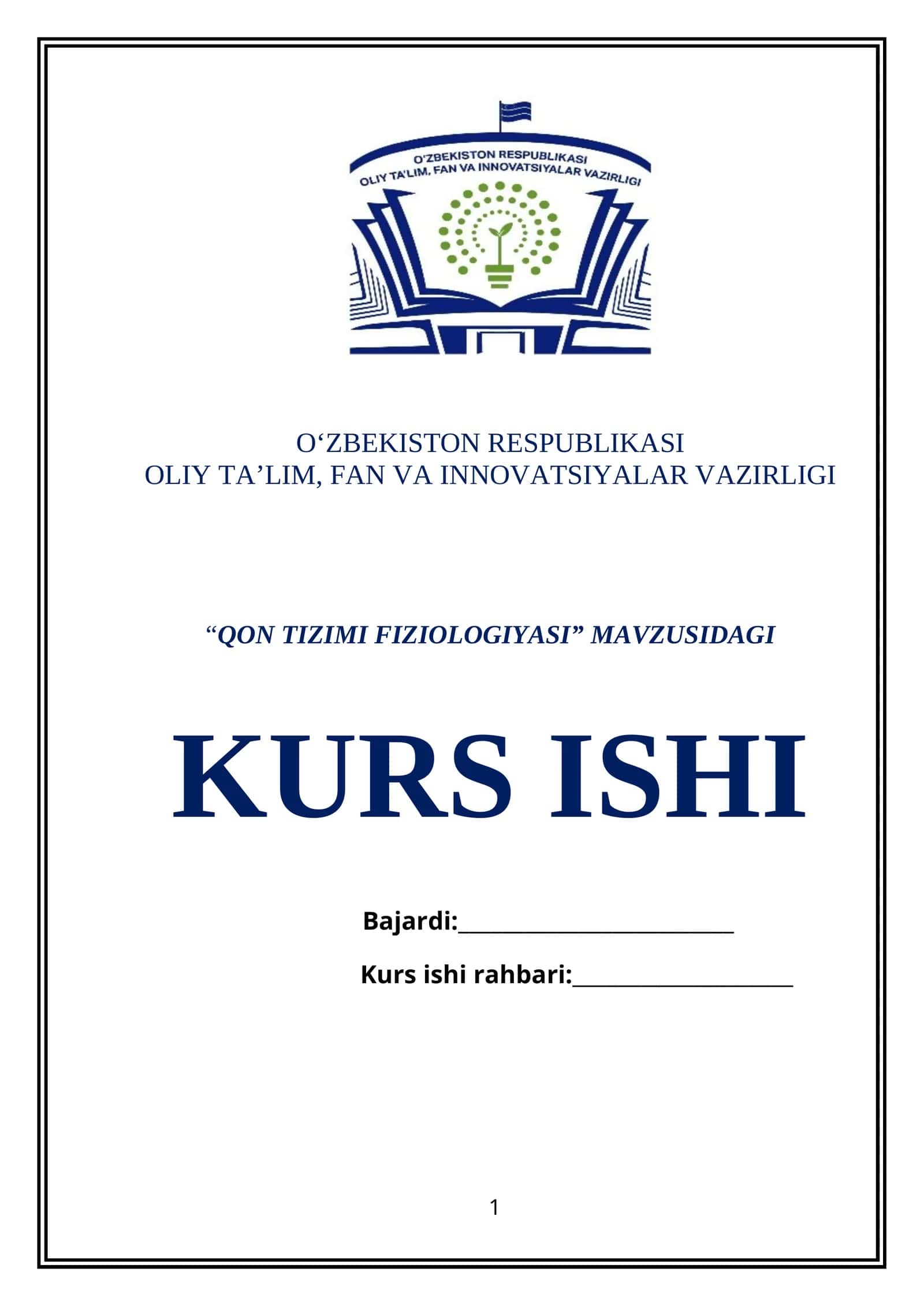 QON TIZIMI FIZIOLOGIYASI