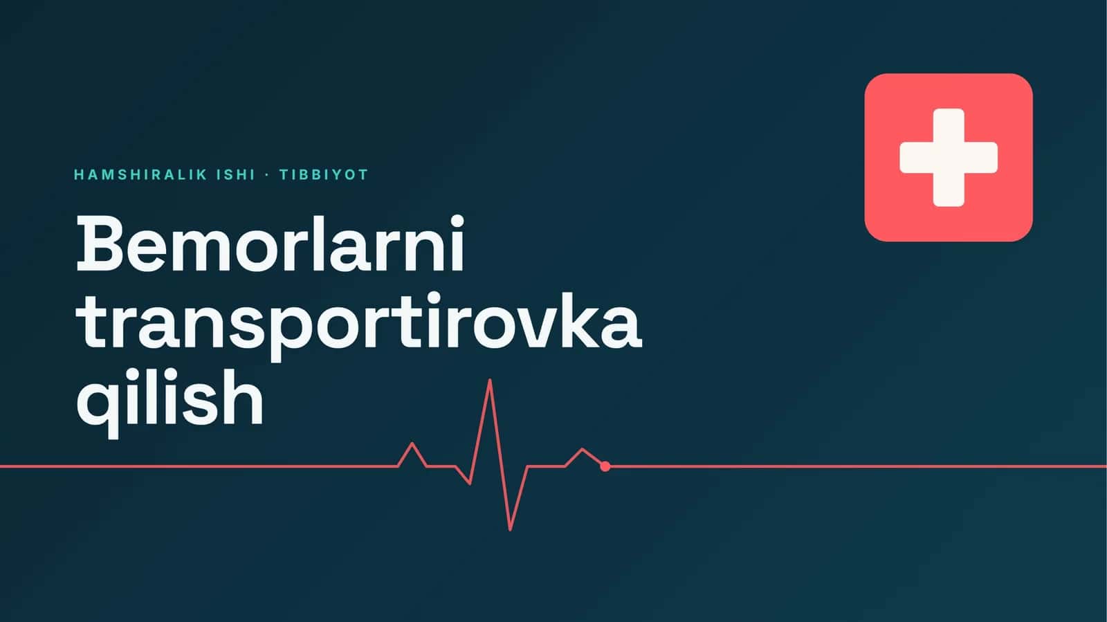 Bemorlarni transportirovka qilish