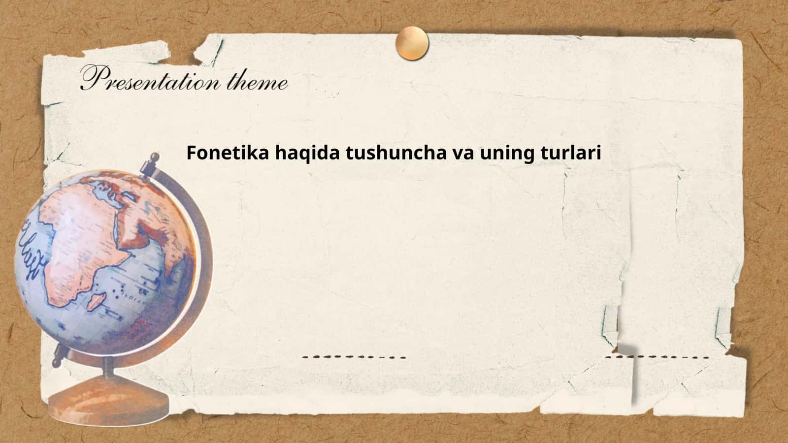Fonetika haqida tushuncha va uning turlari