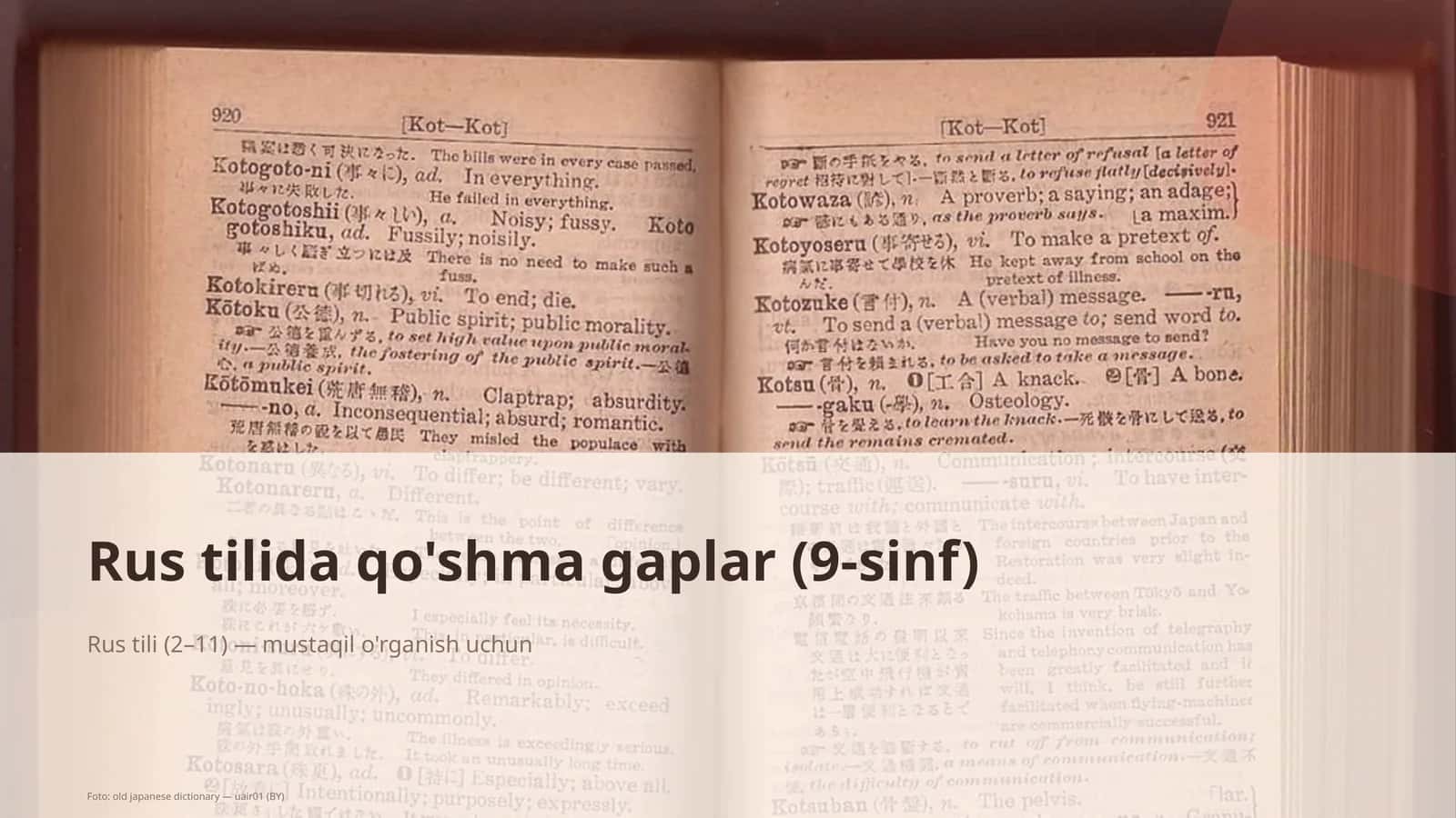 Rus tilida qo'shma gaplar (9-sinf)