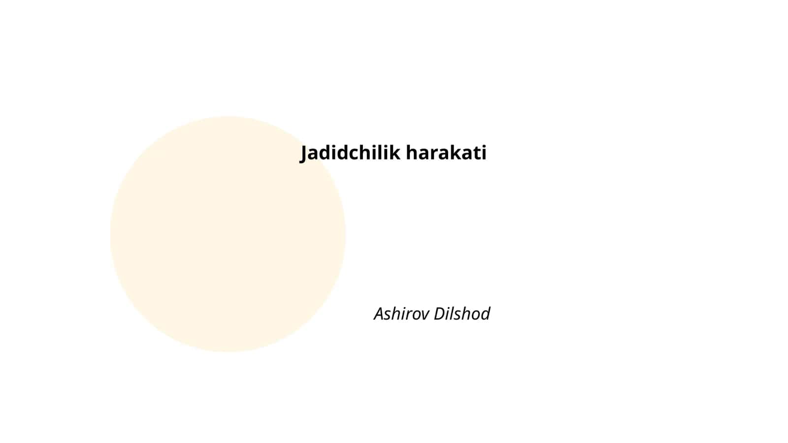 Jadidchilik harakati